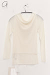 SWAYING 25 Early Spring Water-soluble Wool Fake Two-piece Sweater Series SW-SW25PS1T06-BAI White SW-SW25PS1T06